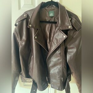 Brown Moto Jacket